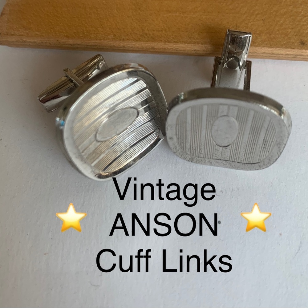 2/$19 ANSON Vintage, RARE, Real Cuff Links with Toggle Closures